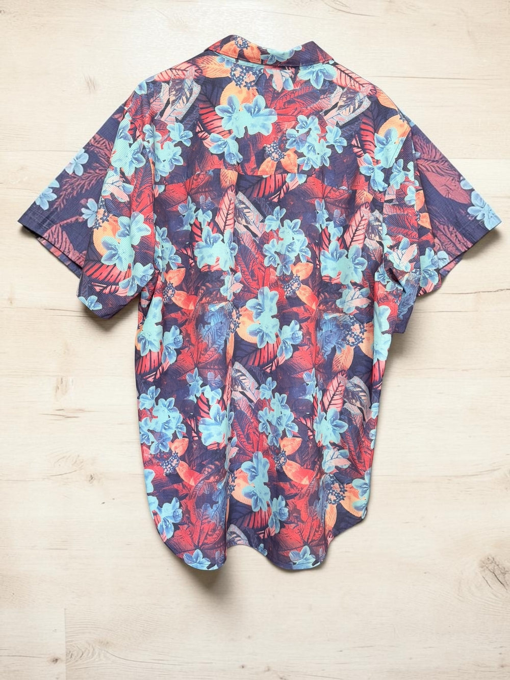 Tommy Bahama Shirt Mens XLT Tropical Floral Button Down Stretch Performance Big - Picture 2 of 4